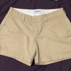Rarely worn beige khaki shorts